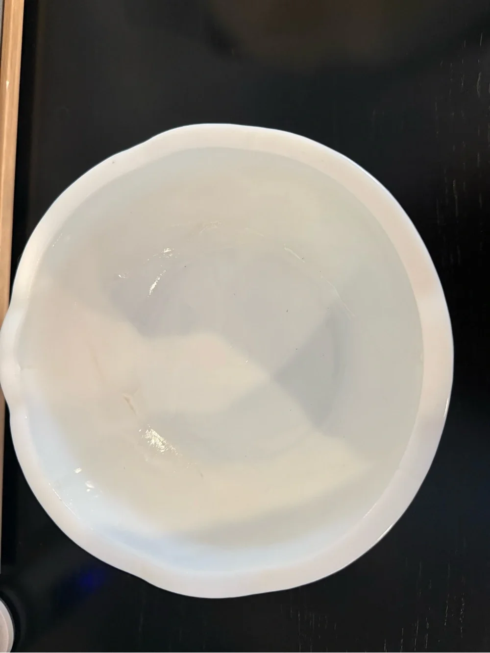 White Decorative Milk Glass Footed Bowl - Elegant Home Bath Accent